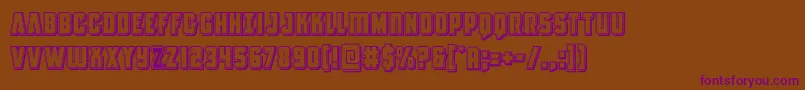 Antillesengraved Font – Purple Fonts on Brown Background