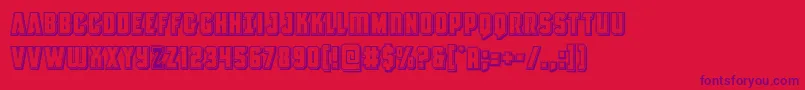 Antillesengraved Font – Purple Fonts on Red Background