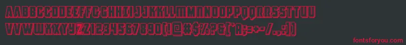 Antillesengraved Font – Red Fonts on Black Background