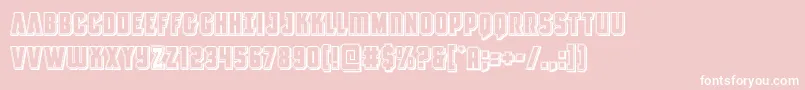 Antillesengraved Font – White Fonts on Pink Background
