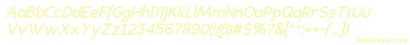 EligiblesansItalic Font – Yellow Fonts