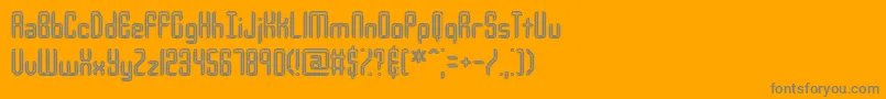 YourComplexIBrk Font – Gray Fonts on Orange Background