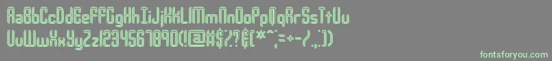 YourComplexIBrk Font – Green Fonts on Gray Background