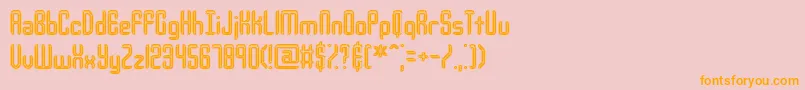 YourComplexIBrk Font – Orange Fonts on Pink Background