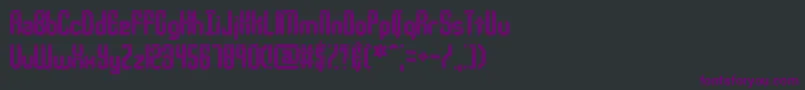 YourComplexIBrk Font – Purple Fonts on Black Background
