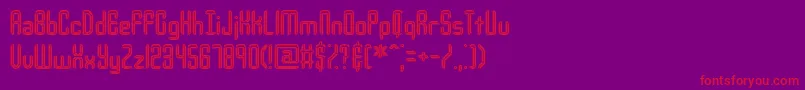 YourComplexIBrk Font – Red Fonts on Purple Background