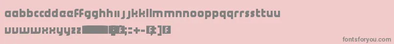 BugisExMks-Schriftart – Graue Schriften auf rosa Hintergrund