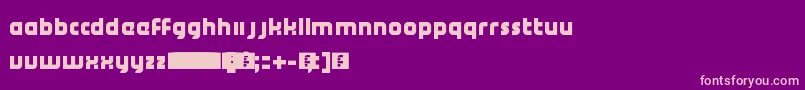 BugisExMks Font – Pink Fonts on Purple Background