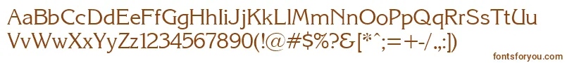 KarinacRegular Font – Brown Fonts on White Background