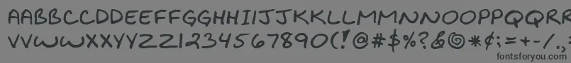 BensonRegular Font – Black Fonts on Gray Background