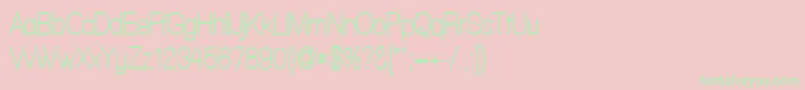 WalkwayCondensedBold Font – Green Fonts on Pink Background