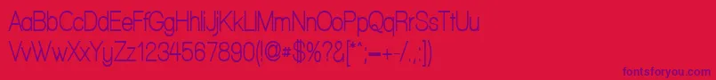WalkwayCondensedBold Font – Purple Fonts on Red Background