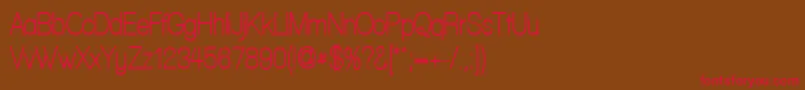 WalkwayCondensedBold Font – Red Fonts on Brown Background