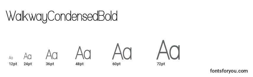 WalkwayCondensedBold Font Sizes