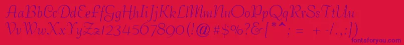 Safrole Font – Purple Fonts on Red Background