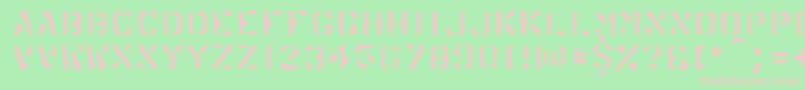 Kartonc Font – Pink Fonts on Green Background