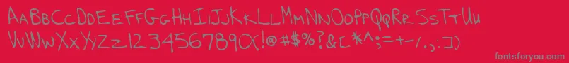 Lehn239-Schriftart – Graue Schriften auf rotem Hintergrund