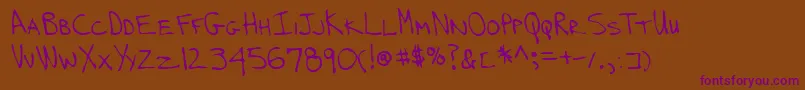 More about Lehn239 Font Lehn239 Font – Purple Fonts on Brown Background