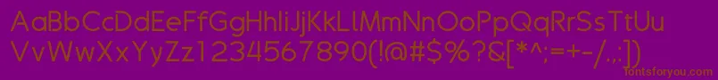 Drakolomb Font – Brown Fonts on Purple Background