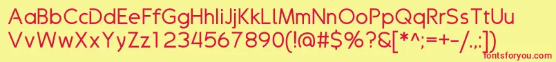 Drakolomb Font – Red Fonts on Yellow Background