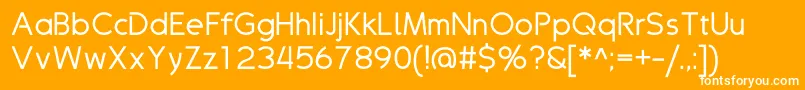 Drakolomb Font – White Fonts on Orange Background