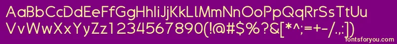 Drakolomb Font – Yellow Fonts on Purple Background