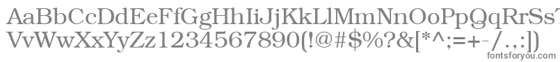 BookmancttRegular Font – Gray Fonts on White Background