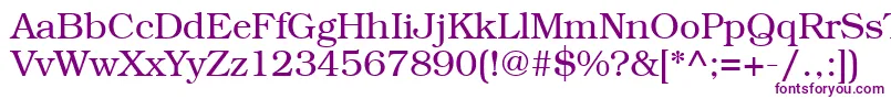 BookmancttRegular Font – Purple Fonts on White Background