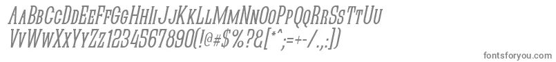 フォントQuasikno – 白い背景に灰色の文字