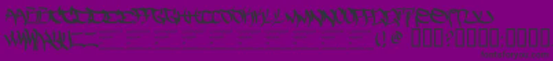 Thefiveonetwo Font – Black Fonts on Purple Background