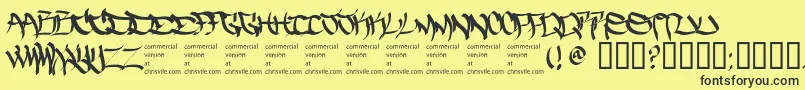 Thefiveonetwo Font – Black Fonts on Yellow Background
