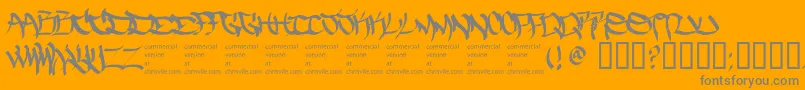 Thefiveonetwo Font – Gray Fonts on Orange Background