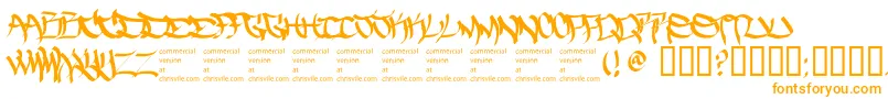 Thefiveonetwo Font – Orange Fonts on White Background