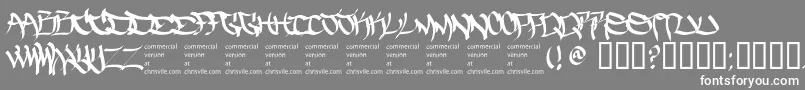 Thefiveonetwo Font – White Fonts on Gray Background