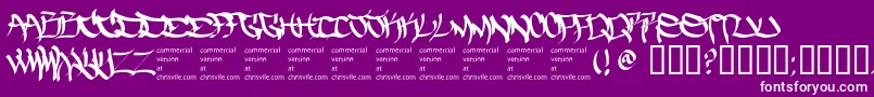 Thefiveonetwo Font – White Fonts on Purple Background