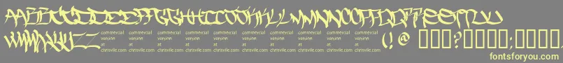 Thefiveonetwo Font – Yellow Fonts on Gray Background