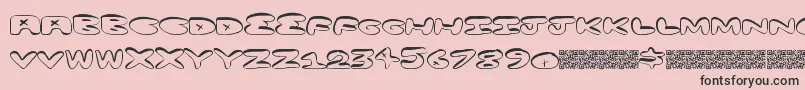 Minusplus Font – Black Fonts on Pink Background