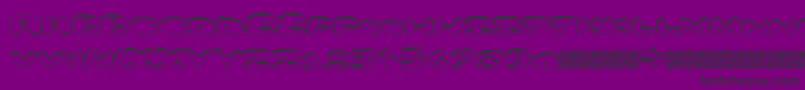 Czcionka Minusplus – czarne czcionki na fioletowym tle