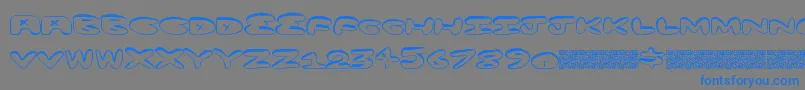 Minusplus Font – Blue Fonts on Gray Background
