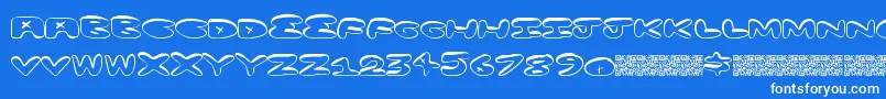 Minusplus Font – White Fonts on Blue Background