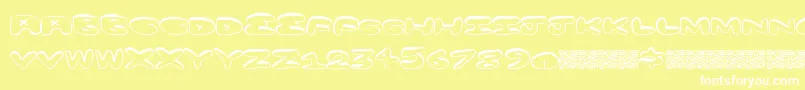 Minusplus Font – White Fonts on Yellow Background