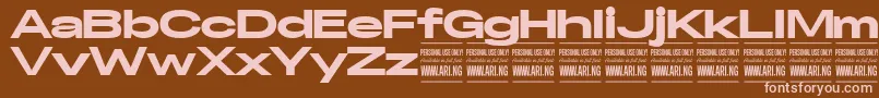Police SpecifypersonalExexpblack – polices roses sur fond brun