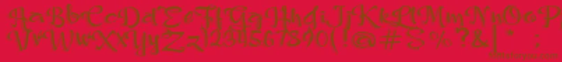fuente Princessalexis – Fuentes Marrones Sobre Fondo Rojo