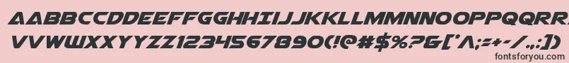 Airstrike Font – Black Fonts on Pink Background