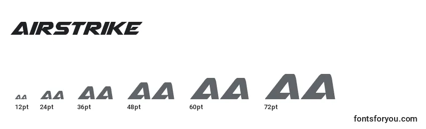 Airstrike Font Sizes