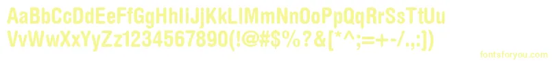 ContextRoundedCondensedSsiBoldCondensed Font – Yellow Fonts