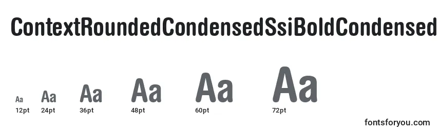 Größen der Schriftart ContextRoundedCondensedSsiBoldCondensed