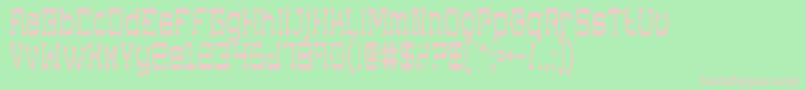 Supgoc Font – Pink Fonts on Green Background