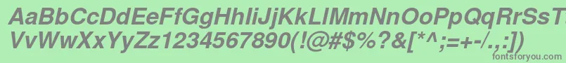 NimbussanlBolita Font – Gray Fonts on Green Background