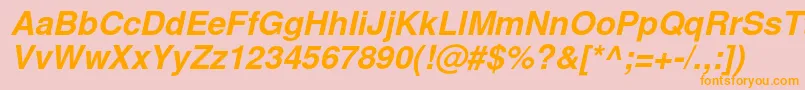 NimbussanlBolita Font – Orange Fonts on Pink Background